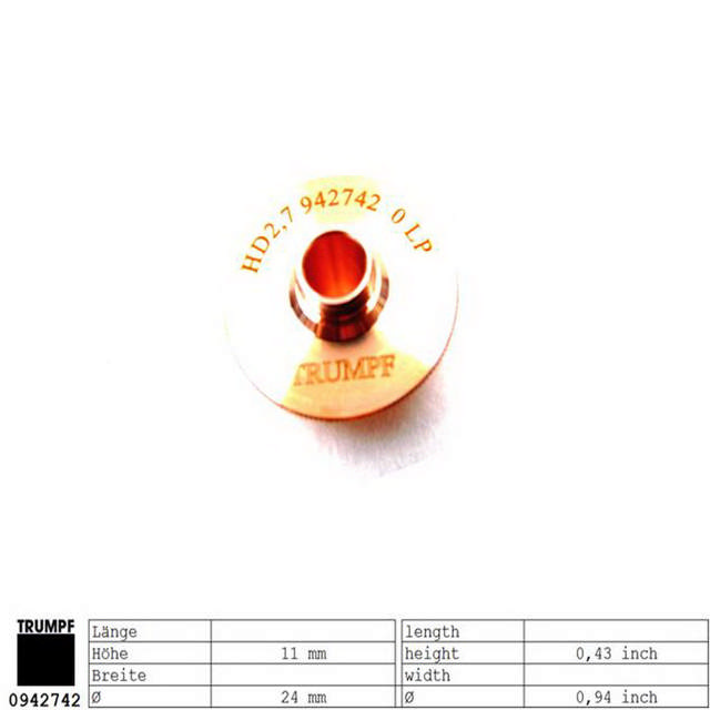 Düse ECE Unverchromt D2,7
