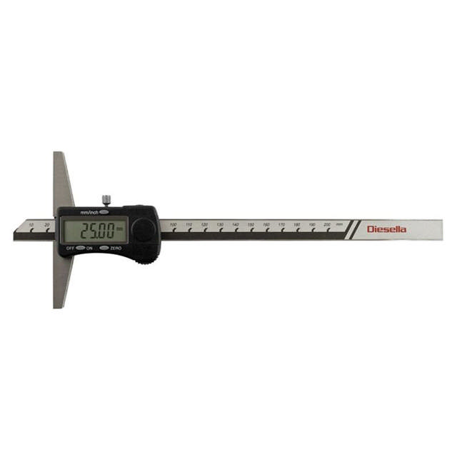 Diesella digital dybdemål 0-500mm. 0,01mm aflæsning
