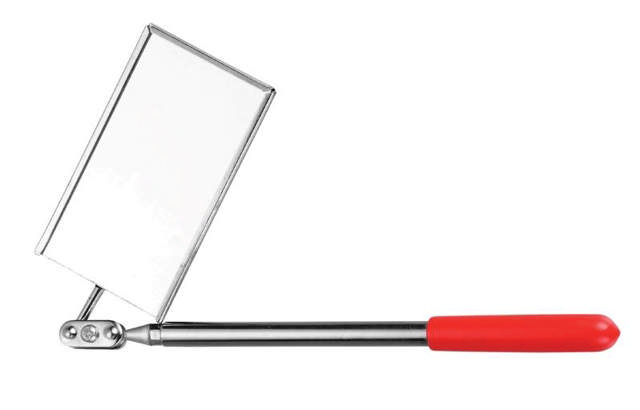 Diesella Inspektionsspejl 51x89mm Med led og teleskop max L=440mm