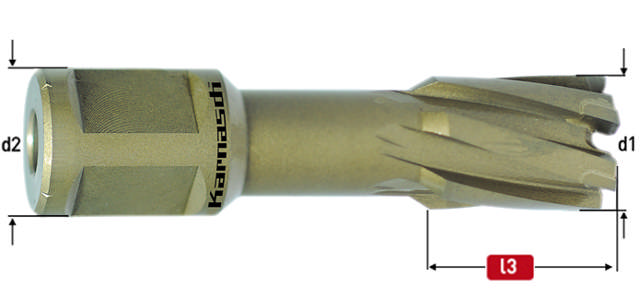 Karnasch HM Kernebor 22x40mm HardLine Weldon Skaft