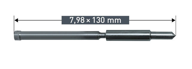 Karnasch Centertap lang 7,98x130mm for Hardline Ø18-60mm (pakke á 2stk.)