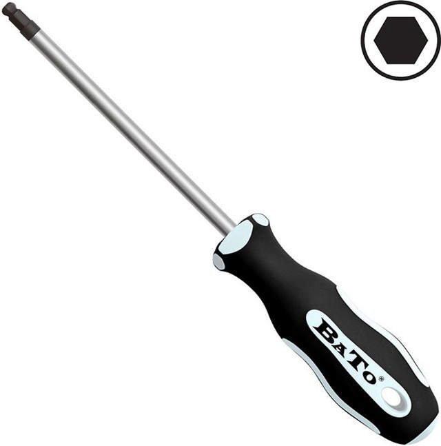 Bato skruetrækker 10,0x150mm 6-kantet m/kugle