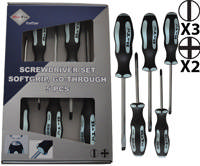 BATO Skruetrækkersæt m/slag kærv/Ph. 5 dele