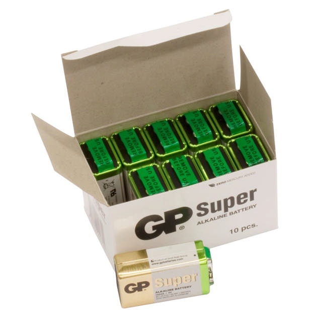 GP Batteri Super Alkaline 9V GP1604A/6FL22 151380