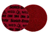 3M Scotch-Brite™ overfladebehandlingsrondel, 125mm PN-DH, Medium Rød