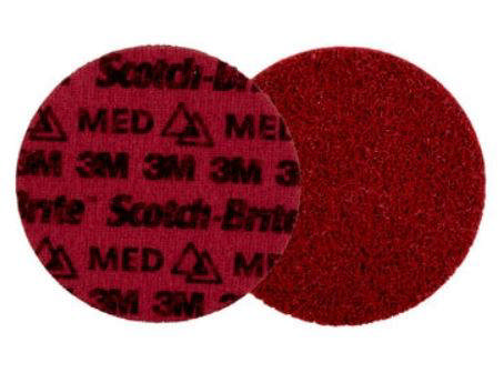 3M Scotch-Brite™ overfladebehandlingsrondel, 125mm PN-DH, Medium Rød