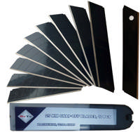 BATO Knivblade bræk-af 25 mm. Black Finish ultra skarp  (pk. á 10stk.)