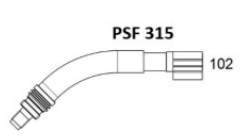 Esab svanehals 45gr. for PSF 315 ESAB slanger