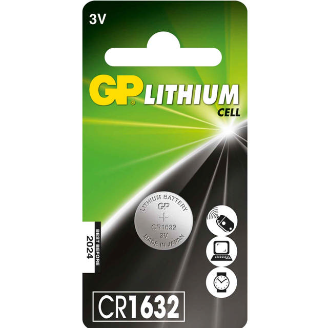 GP lithium knapcelle CR1632 3V